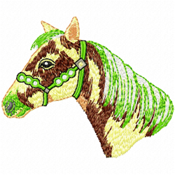 Horses Embroidery Design 6 Horses Embroidery Design 6